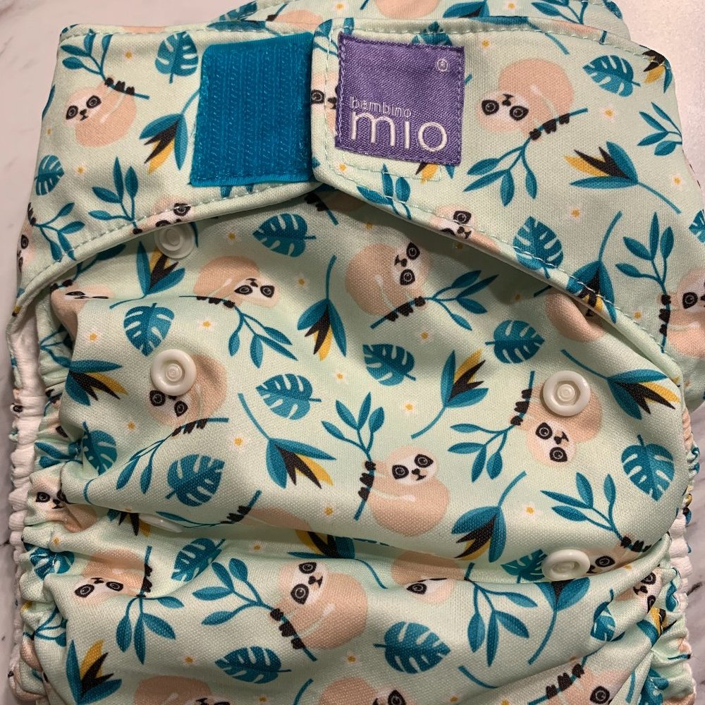 Bambino MIO All-In-One Cloth Diaper Swinging Sloth